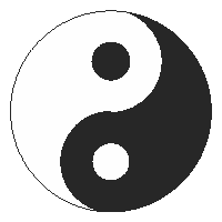 Yin und Yang Motiv